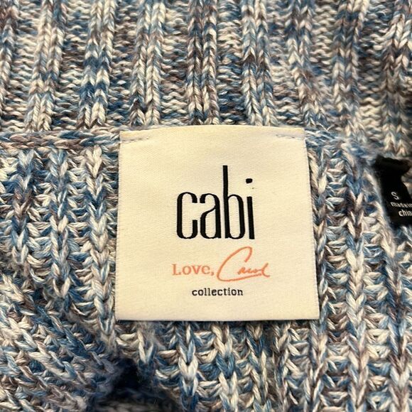 Cabi blue multicolored sleeveless long vest/sweater Size S EUC - Picture 8 of 11